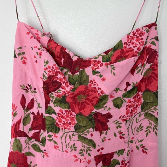 New! Reformation Juliette Valeria Rose, Pink Floral Size 8 - Picture 3 of 12